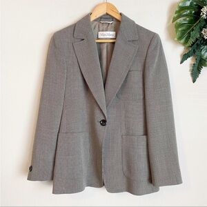 Max Mara Gray Blazer Size 6